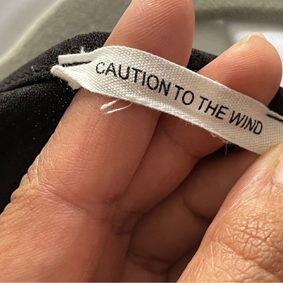 Caution to the Wind black peplum top - Picture 4 of 4